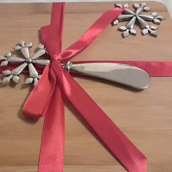 Bamboo Cheese Board With Spreader Set New In Box - Picture 3 of 8